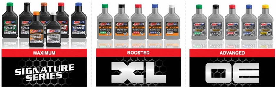 AMSOIL Sygniture Series, XL Series, OE Series Premium Synthetic Motor Oil