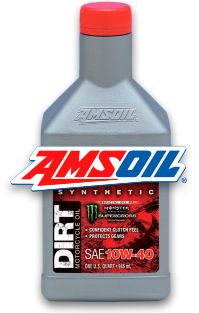 AMSOIL 10W-40 Premium Synthetic Dirt Bike Oil