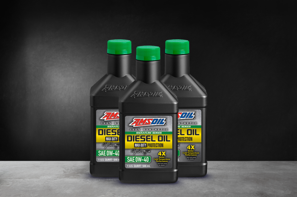 3 Bottles Signature Series Max-Duty Synthetic Diesel Oil 0W-40